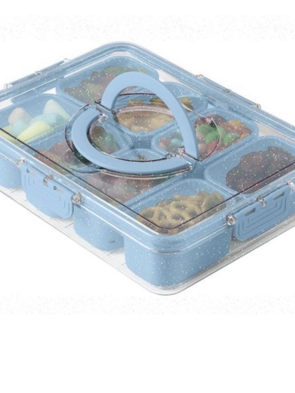 Cook With Color (CWC) - Blue Perfect On-The-Go Snack Box - 8 Compartments. NWT - Picture 7 of 7